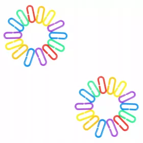    Catena a C per bambini con clip Ganci a C con catena con clip. Giocattoli per uccelli