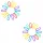  Catena a C per bambini con clip Ganci a C con catena con clip. Giocattoli per uccelli