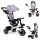  Triciclo, passeggino, passeggino girevole a 360 gradi, ECOTOYS grigio