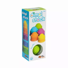    Fat Brain Toys Dimpl Stack FA293 piramide sensoriale, multicolore