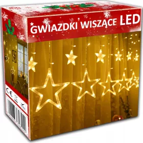    STELLE DI NATALE A LED GHIRLANDA PESA LUCI DI NATALE TENDA A LED ORO