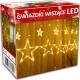  STELLE DI NATALE A LED GHIRLANDA PESA LUCI DI NATALE TENDA A LED ORO