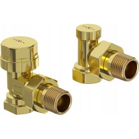  MEXEN SET VALVOLE AD ANGOLO PER RADIATORE BAGNO, ORO