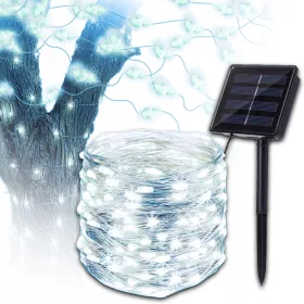    LUCI DI NATALE LUNGHE 20M 200 LED GHIRLANDA DI NATALE SOLARE DA ESTERNO