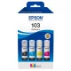  SET inchiostri Epson 103 CMYK 4x 65ml per EcoTank L1270 L3210 L3251 L3256 L3550