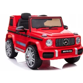    Mercedes AMG G63 per bambini Rossa + Telecomando + LED MP3 + Avvio gratuito + EVA