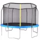 TRAMPOLINO DA GIARDINO 366 cm 3,6 m + RETE AIRZONE 12FT