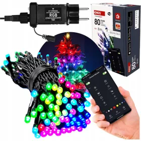    EMOS Lighting Luci per albero di Natale da esterno 8 m 51 - 100 luci