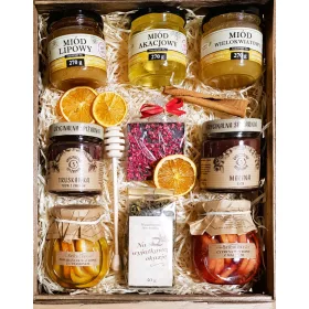    CESTO CONFEZIONE REGALO MARMELLATA TÈ AL LIMONE MIELE CIOCCOLATO