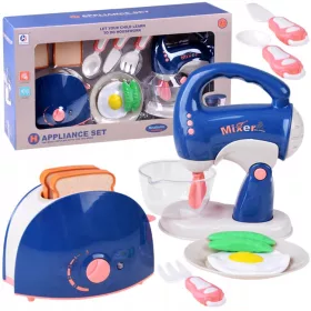    GIOCO EDUCATIVO PER BAMBINI SET CUCINA MONTESSORI MISCELATORE TOSTAPANE ELETTRODOMESTICI