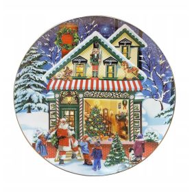    Piatto colazione Piatto dessert natalizio Altom Magic Village 20 cm