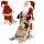  Grande statuetta di Babbo Natale su slitta, decorazione natalizia