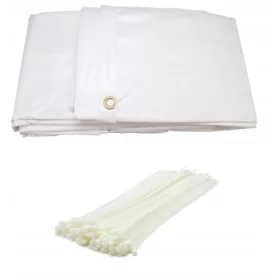 Telo per ponteggio BIANCO 2,6x10 occhiello 150g/mq