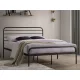  Letto matrimoniale Signal in metallo BEDS 140x200 nero