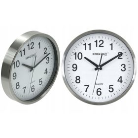  Orologio da parete Kinghoff in argento, 30 cm