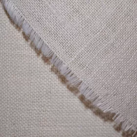    Tessuto di iuta (bianco) 290 g / 122 cm di larghezza / 100% iuta / al metro