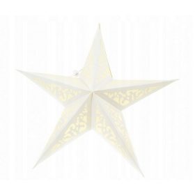  STELLA di carta 3D, stella di Natale, vetro colorato, 40 cm