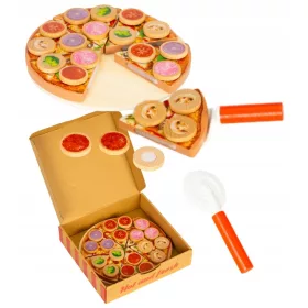   PIZZA GIOCATTOLO IN LEGNO Prodotti Alimentari Tagliare Alimenti per Bambini
