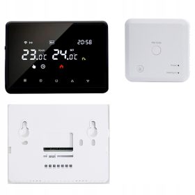    Termostato caldaia Smart WiFi con ricevitore Tuya Programmabile nero