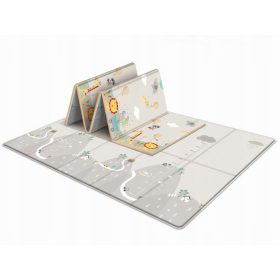    TAPPETINO EDUCATIVO IN SCHIUMA DOPPIO XPE 200x180cm ANIMALI MONTAGNE