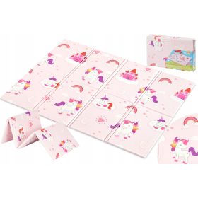    Sesttino Tappetino educativo PIEGHEVOLE in schiuma Unicorno, ROSA