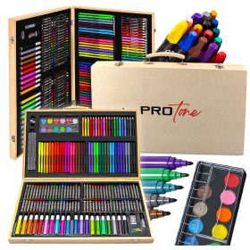 SET ARTISTICO PER PITTURA E DISEGNO IN VALIGIA 180 in 1