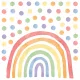  Adesivi murali per bambini Classici puntini arcobaleno colorati