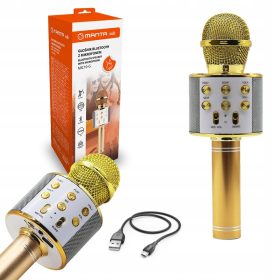    Microfono karaoke Manta Altoparlante Bluetooth Modulazione eco