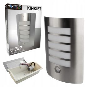    Lampada da parete da giardino Masterled, sfumature grigio e argento, E27 60 W