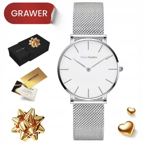    OROLOGIO DA POLSO DA DONNA IN ARGENTO SU UN BRACCIALE IN ARGENTO COME REGALO PER LA MADRE