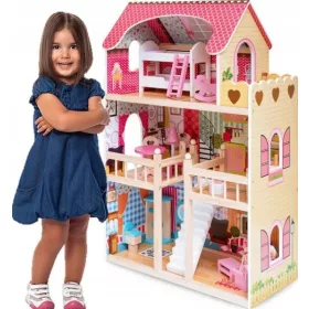    Casa delle bambole Tasso, suoni, interattiva, bagno, alta, 2in1, 91 cm