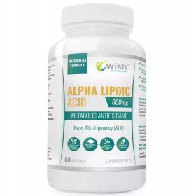  Acido Alfa Lipoico 600mg WISH - 60 Capsule, Benefici Antiossidanti e Metabolici