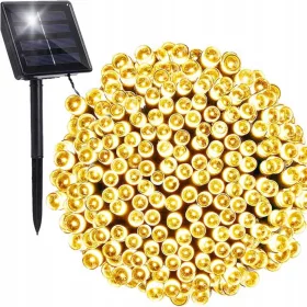    LAMPADE SOLARI NATALIZI GHIRLANDA SOLARE DECORATIVA DA ESTERNO 200 LED NATALIZI