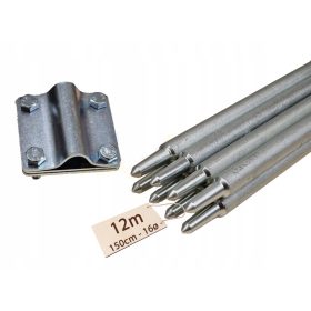   SET PARAFULMINI PIEGHEVOLE EARTHING EARTH ZINCATO PV 6x1.5M 9M