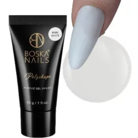    Boska Gel Acrilico Polyshape 30g Gel acrilico bianco puro per Dual Form White