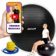  Palla per esercizi e riabilitazione con pompa DrFit, 85 cm, nera
