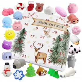    Calendario dell'avvento Kinder BAMBINI 24 GNIOTKI SQUISHY SQU