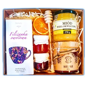    CESTINO REGALO REGALO MIELE TÈ MARMELLATA LAMPONI PER NICHOLAS NATALE