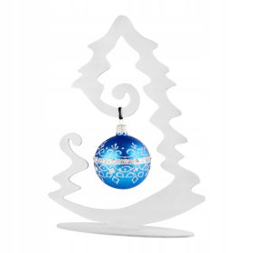    ALBERO DI NATALE DECORAZIONE in metallo ORNAMENTO DI NATALE LOFT bianco per pallina 23 cm