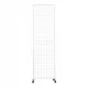 Griglia, supporto, display premium su ruote. 60 x 200. Bianco