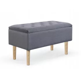    Divanetto imbottito con contenitore Halmar 80 x 44 x 40 cm tonalità di grigio