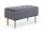  Divanetto imbottito con contenitore Halmar 80 x 44 x 40 cm tonalità di grigio