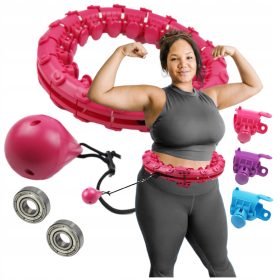    Hula Hop Dimagrante con Tubi XXXL PLUS TAGLIA 145 cm in VITA con Peso