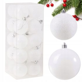    PALLE DI NATALE PER ALBERO DI NATALE 8cm SET DA 20 PALLE DI NATALE INFRANGIBILI