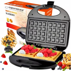   Esperanza BLUEBERRY-EKT008 waffle maker 1000 W nero + massaggiatore per la testa RABBERS PER MASSAGGIATORE PER LA SPA STRUMENTI DI SOLLEVAMENTO Massaggiatore per la testa, massaggiatore per cuoio capelluto