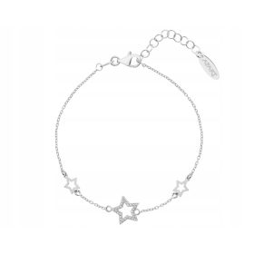  Bracciale Apart in argento con zirconi stellati