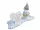  statuetta - candela, AGLOMARMUR + lanterna LED, PESANTE, brilla per 1000 ore