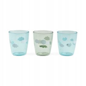  Done by Deer Mini Bicchieri in Vetro 3 pz. Nuvole Felici G