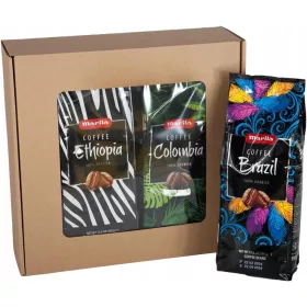    Un set di chicchi di caffè Arabica unici al 100% provenienti da una torrefazione ceca