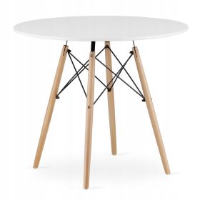    Tavolo da cucina rotondo Muf-Art, faggio chiaro, 90 x 90 x 72 cm